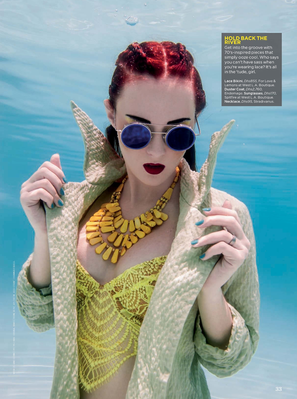 FLC Models & Talents - Print Campaigns - Women's Health Magazine - Underwater